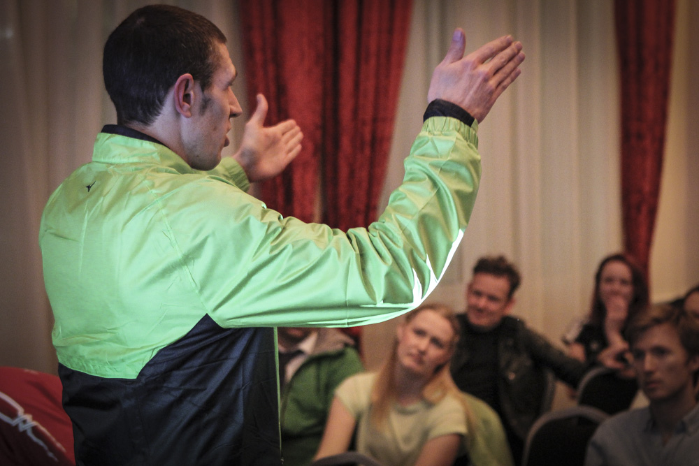 Anthony Whiteman talking tactics